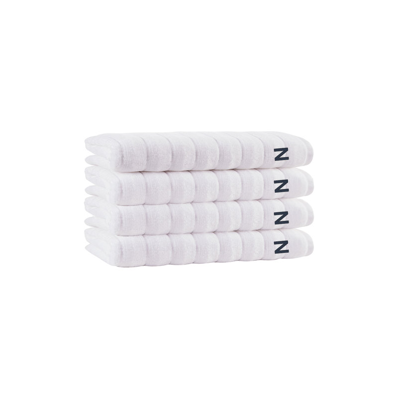 Essuie-mains 4 pièces Dhairya, N, Blanc, Essuie-mains ‑ emballage de quatre