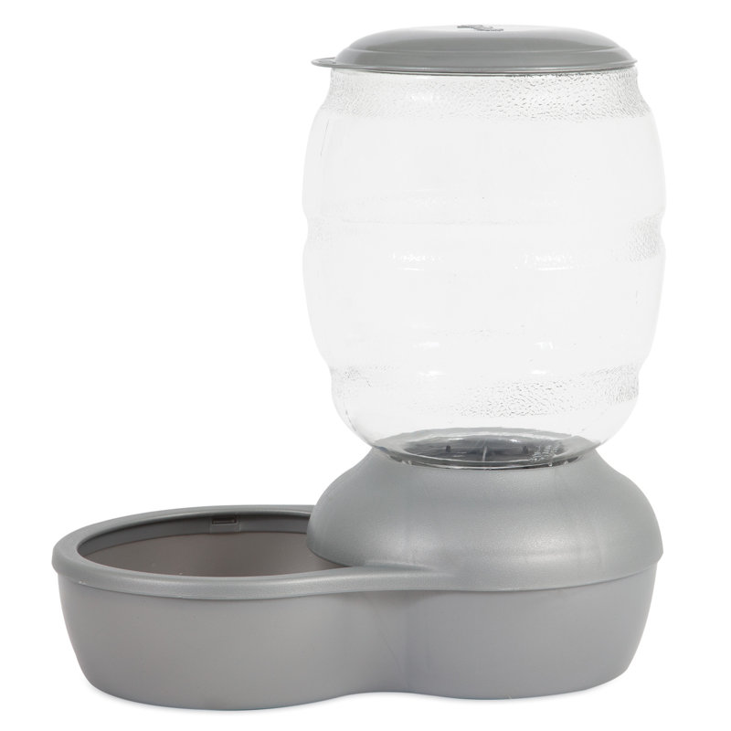 Small Pearl Silver Gray Automatic Pet Feeder
