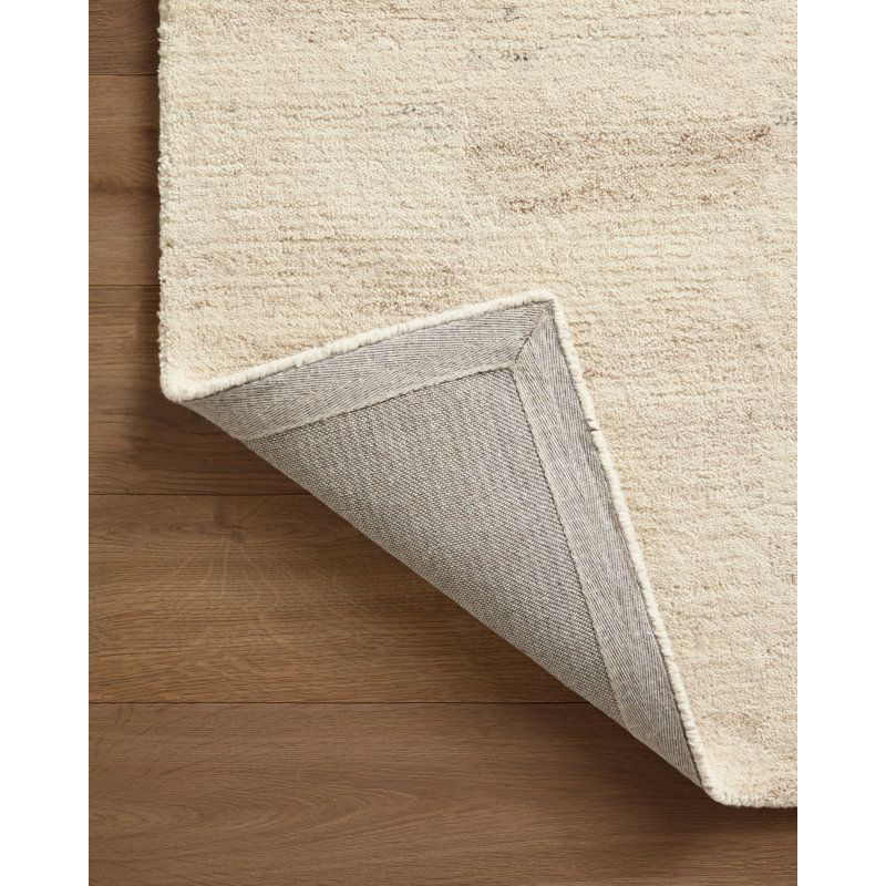 Amber Lewis x Loloi Rocky Natural / Fog Area Rug, Rectangle 5' x 7'6"