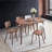 Casson 5Pcs Walnut Finish Dining Room Set