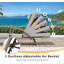 Chaises longues d'extérieur, chaises longues de piscine en osier 2 pièces, chaise longue pliante de patio, 5 positions réglables-430984520