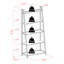 Étagère en bois massif et manufacturé Stradford, H 57,89 po x l 27,65 po x P 12,87 po