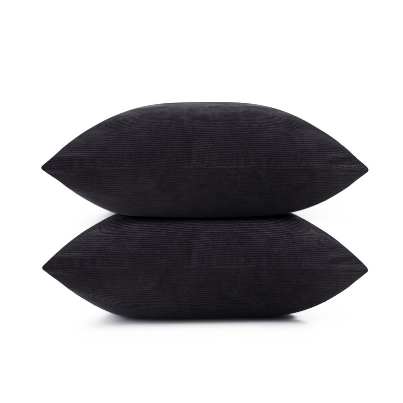 Dardel Velvet Scatter Cushion Cover, Black