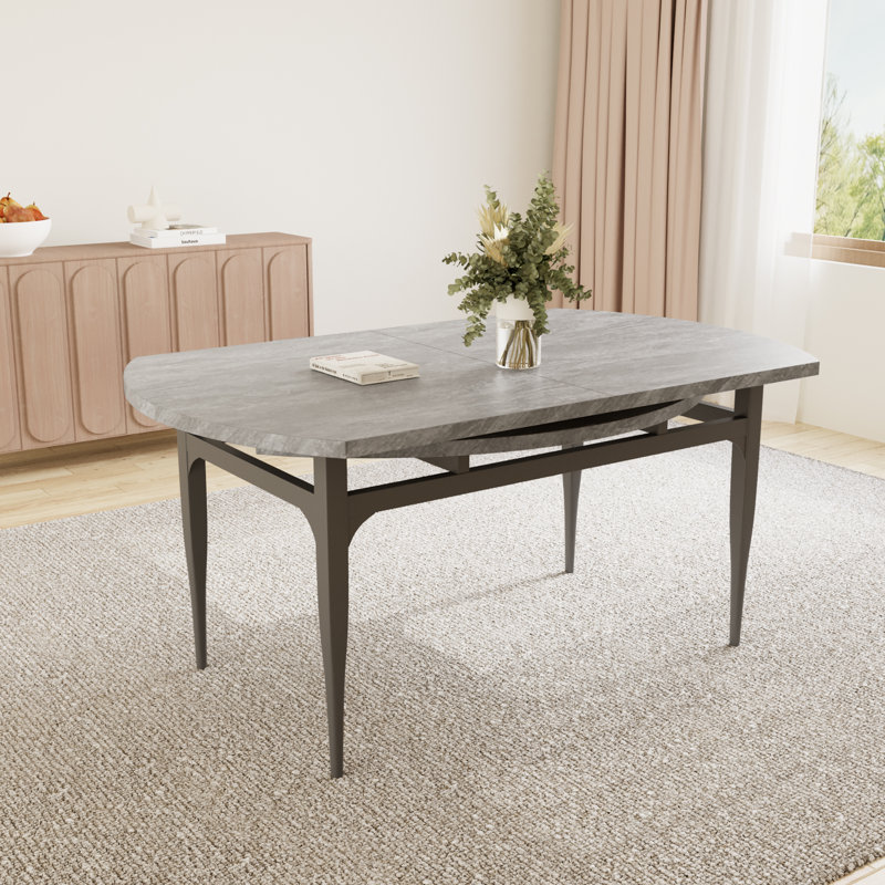 Table de salle à manger extensible (1 table), Gris
