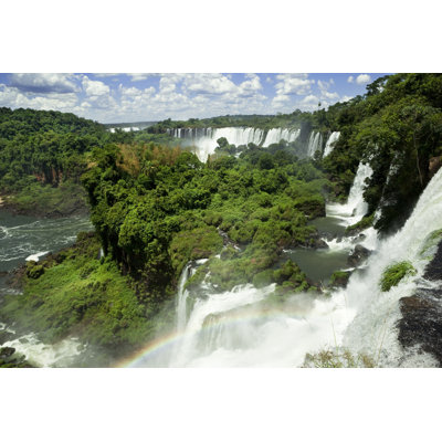 Iguazu Falls And Rainforest by Djgunner - Wrapped Canvas Print