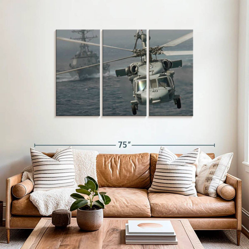 Mait Knighthawk Helicopter, 36" H x 57" W
