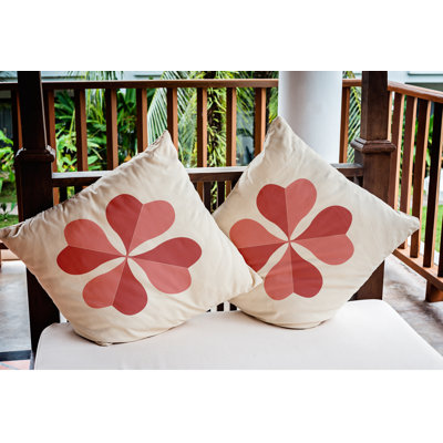 Housse et insert de coussin carré d'extérieur Lucky Clover St. Patrick's Day