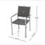 Ensemble de 2 chaises d'extérieur en osier avec cadres en aluminium Cape Coral
