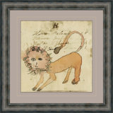 Lion - Mennonite Ledger Drawing Giclee Print by Soicher Marin Archives