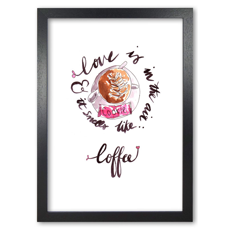 Smells Like Coffee - Print, Black Grain, 29.7 cm H x 21 cm W x 5 cm D
