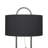 Metal Oval Shaped Black Accent Lamp