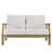 Modway Pier Outdoor Patio Teak Loveseat-1429123922