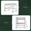 Lit mezzanine double en métal avec bureau et tablette-957448132
