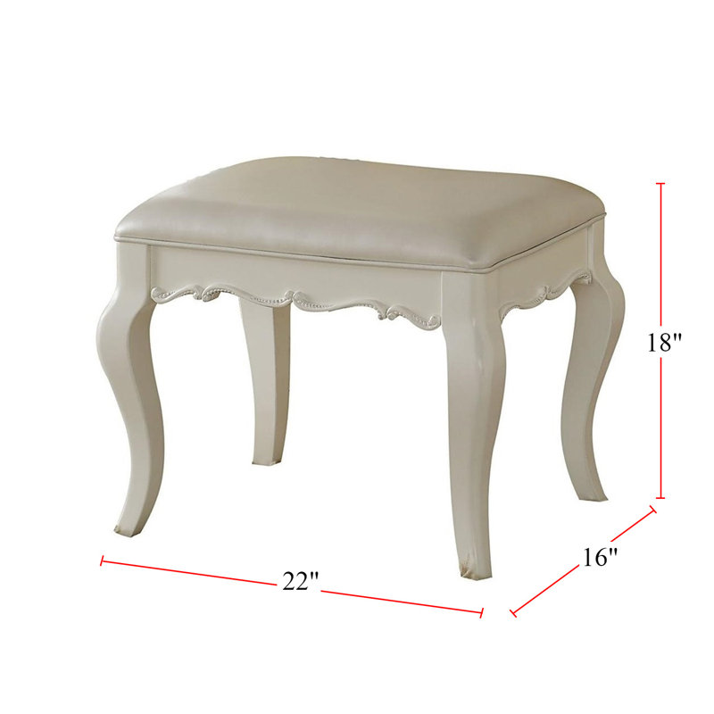 Solid + Manufactured Wood Accent Stool