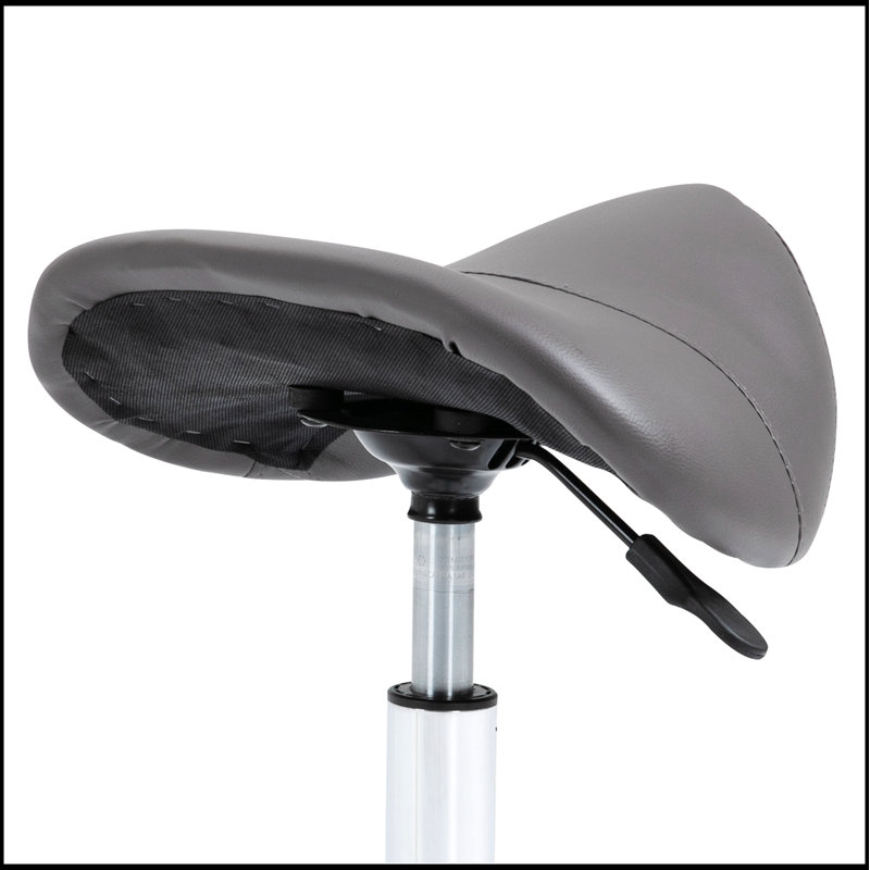 Tabouret ergonomique à roulettes en cuir polyuréthane