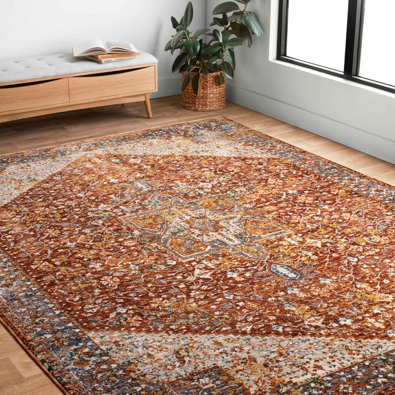Tapis rouge Varena, Rectangle 7 pi 10 po x 10 pi