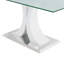 Ensemble de table de salle à manger moderne en verre avec pieds galvanisés et support durable, idéal pour les cuisines de restaurant et les réunions de famille-1166544109-1166544112-1166544116
