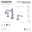American Classic Widespread Bathroom Faucet with Drain Assembly-28237088
