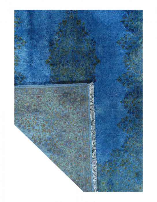 Tapis unique en laine 5 pi 9 po x 8 pi 11 po Chilton