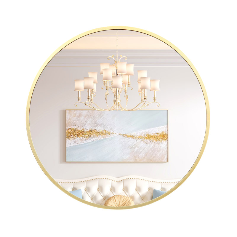 Miroir de salle de bain Modern, Doré, 20 po x 20 po