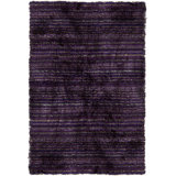 Savona Hand Loomed Striped Area Rug in Purple