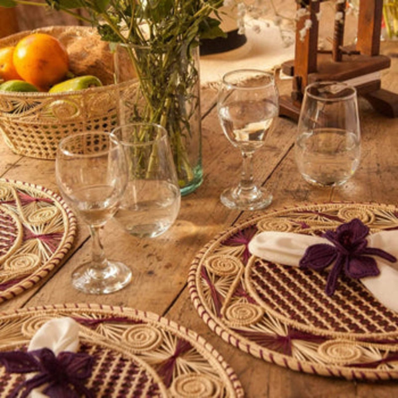 Carlye Plastic / Acrylic No Pattern Round Placemat