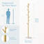 Freestanding Coat Rack with 8 Hooks