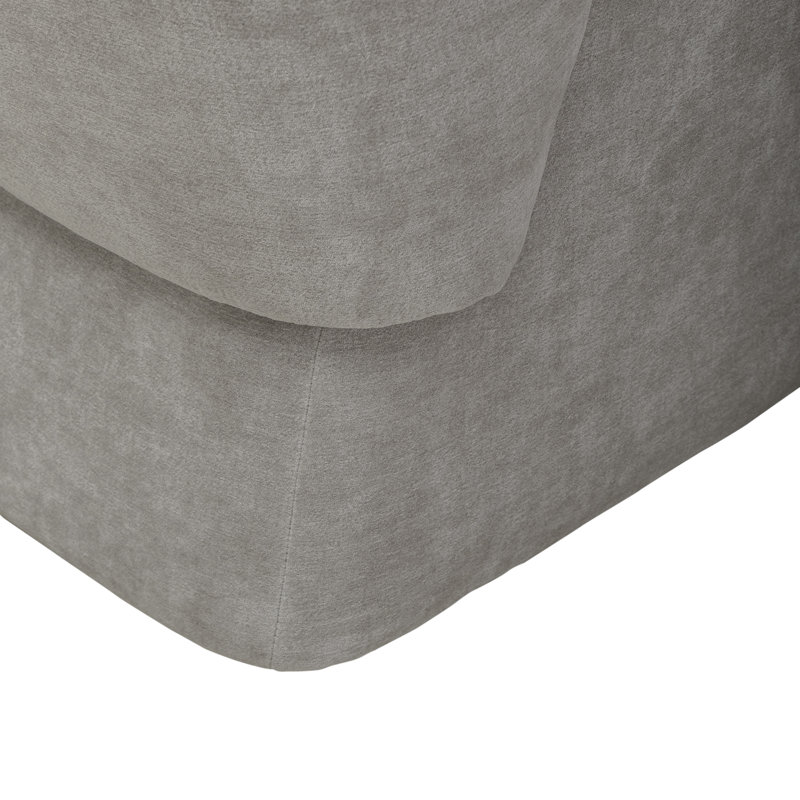 Faouzi Accent Dining Chair W/ Casters, Gray Polyester