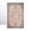 Rectangle Cohan Oriental Power Loom Polyester Machine Washable Area Rug in Blue/Brown-1416271512