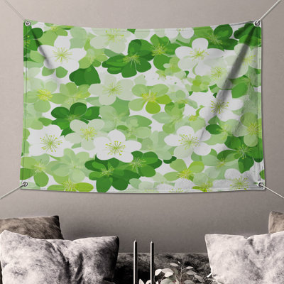 Flowers Wall Tapestry -  Floral Wall Decor