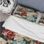 Beige Vintage Charm Floral Pattern II - Ensemble de housse de couette à motif floral-484623069