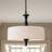 Blondina 4 - Light Iron Dimmable Drum Chandelier