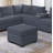 Sectional Sofa with Console Cup Holder