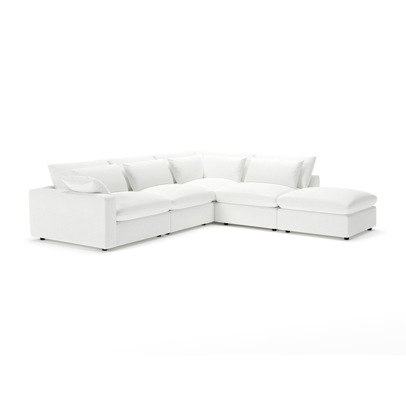 Remy Sectional, Right Hand Facing, John Flour Performance Linen Blend