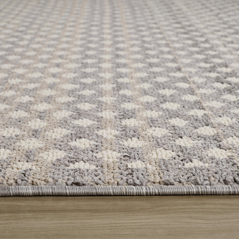 Tapis d'intérieur marocain beige., Tapis de couloir 2 pi 3 po x 8 pi