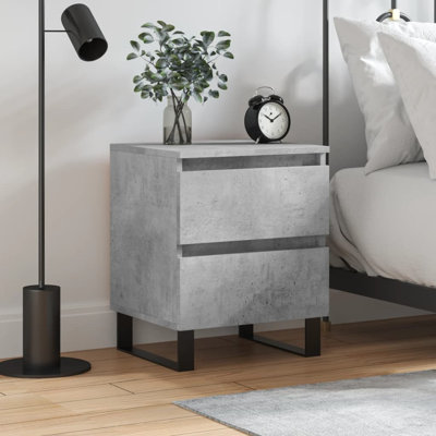 Makram 40cm W Iron Bedside Table