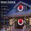 Décoration de Noël 44 po avec guirlande de Noël d'extérieur pré-éclairée et décoration de Noël à DEL chaude / programmable pour la maison