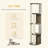 Corner Modern Cat Tree Tall for Climbing