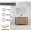 Meuble-lavabo autoportant avec lavabo en résine