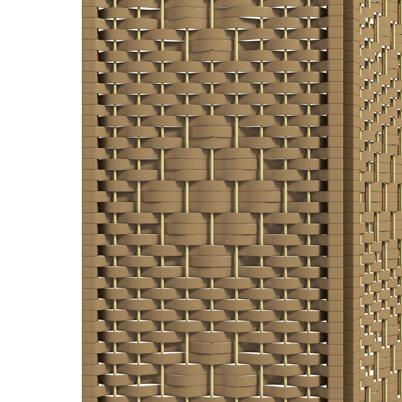 Paravent à 3 panneaux, 1,70 m. Aspect de bois naturel. Cloison tissée à la main pour plus d'intimité. Convient au salon, à la chambre ou au bureau. Papier tissé double face. Pliable et facile à ranger. Aucun assemblage requis.