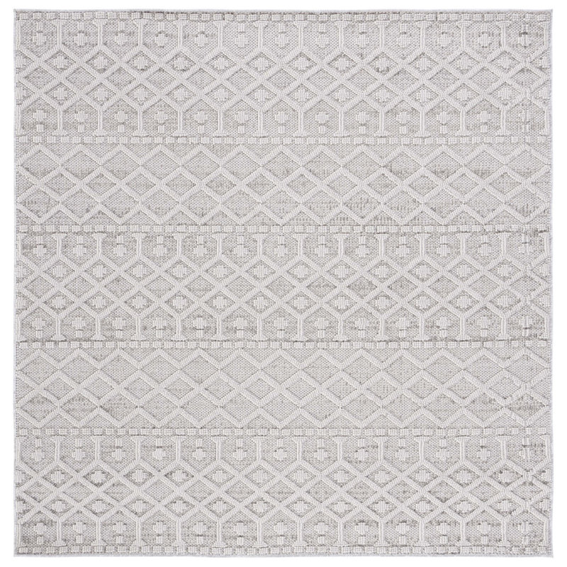 Axie Performance Geometric Rug, Square 6'7"