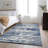 Premium Machine Washable Prisco Navy Rug-1945357686