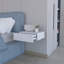 Table de chevet flottante avec rangement Barcelona - Blanc-861995104