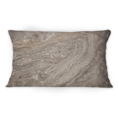 Coussin Curved Lines In The Sand On The Beach - 1 Nautical & Coastal