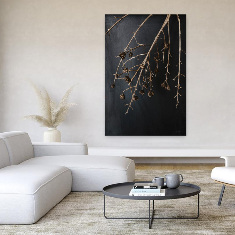 Branches in Noir II 1 Piece Wrapped Canvas Wall Art, 152.4cm H x 101.6cm W