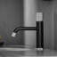 Modern Black And Brushed Nickel Faucet Brass Bathroom Basin Faucet Design Deck Mounted Water Mixer Tap