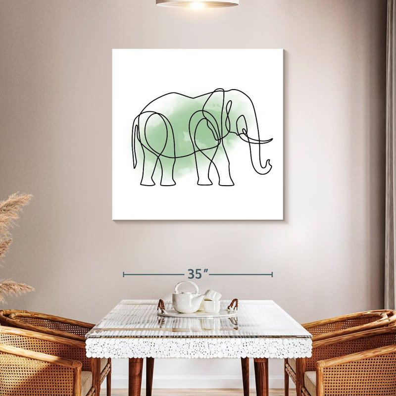 Crowle Endless Line Elephant, H 39 po x l 39 po