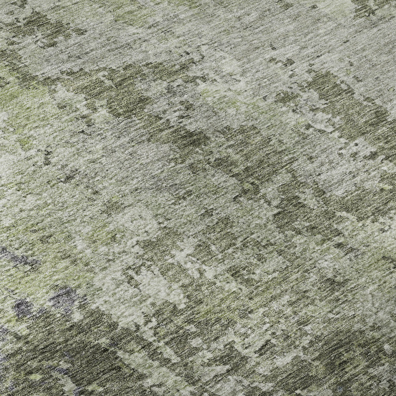 Tapis moderne de qualité supérieure lavable à la machine Gurubaksh AMF1162, Rectangle 10 pi x 14 pi