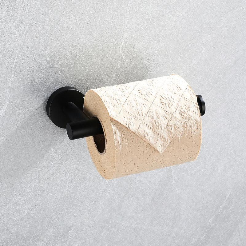 Porte-serviettes de salle de bain moderne 5 - aluminium, support mural noir mat et polyvalent pour la maison Installation facile Étapes en aluminium 5 pièces de qualité