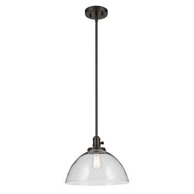 Luminaire suspendu dôme 1 lumière 11 po